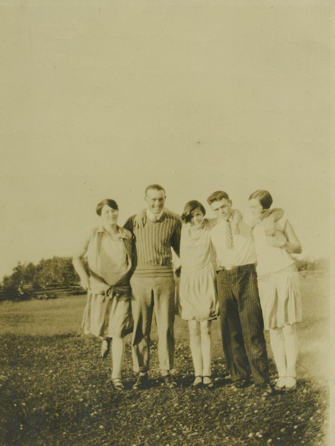Jean MacDonald, Andrew MacDonald, Dolina Rankin, Jimmy MacDonald and Marg. MacCallum