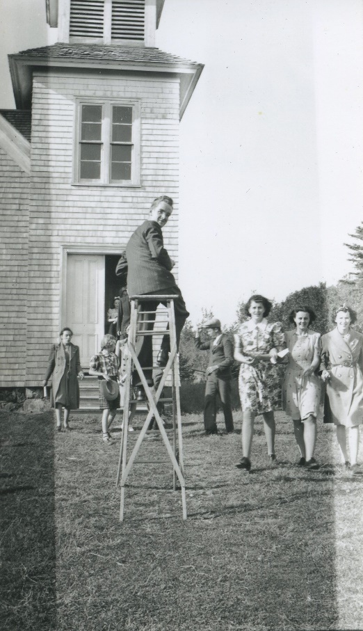Pictou Island Church gathering, 1975