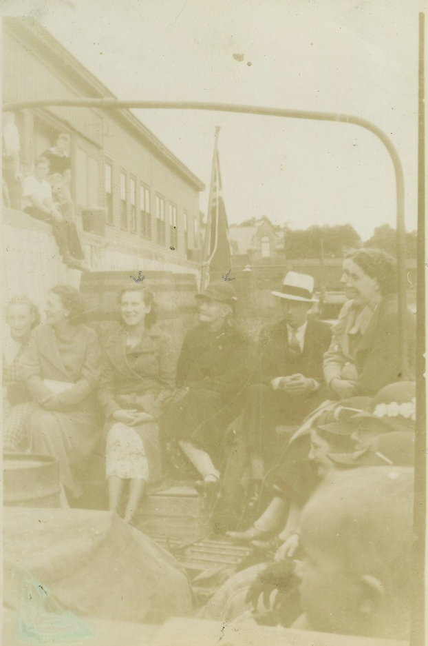 Group aboard a boat