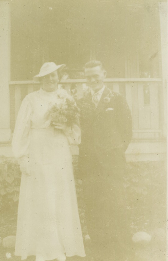 Jean and Jimmie - probable wedding photograph