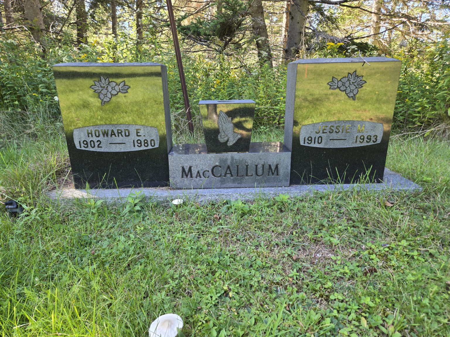Memorial photograph: Howard E. & Jessie M. MacCallum. Credit PIHS.