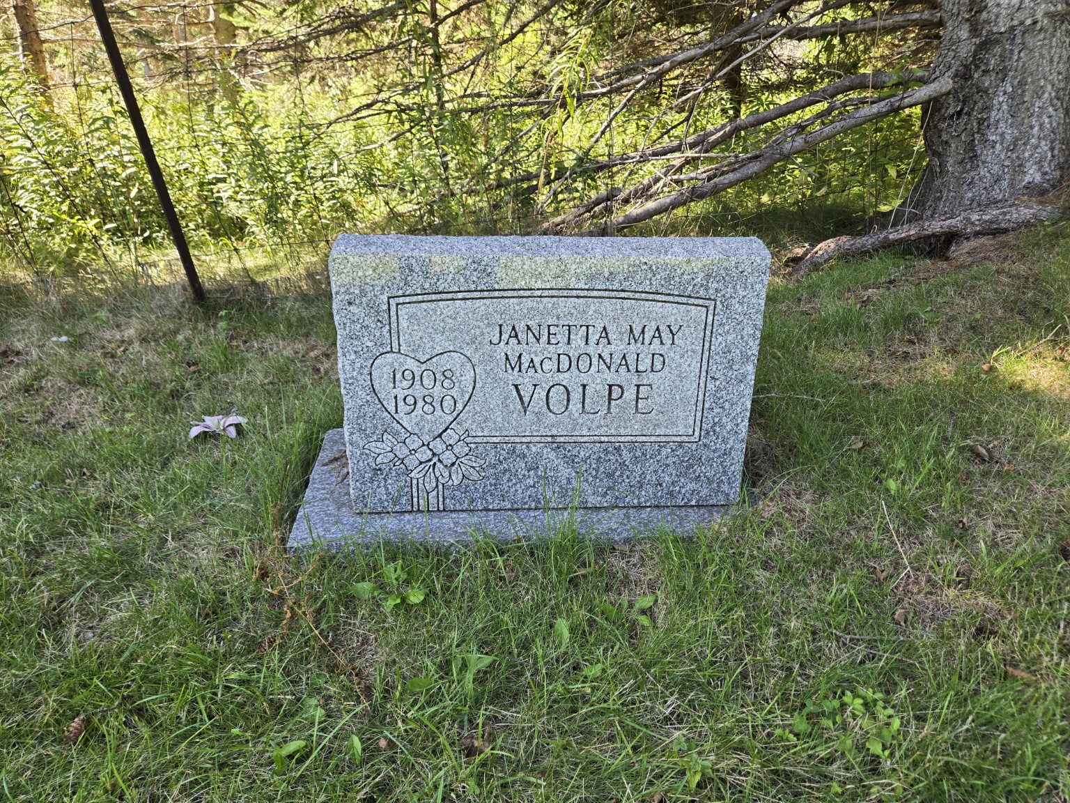 Memorial photograph: Janetta May MacDonald Volpe. Credit PIHS.
