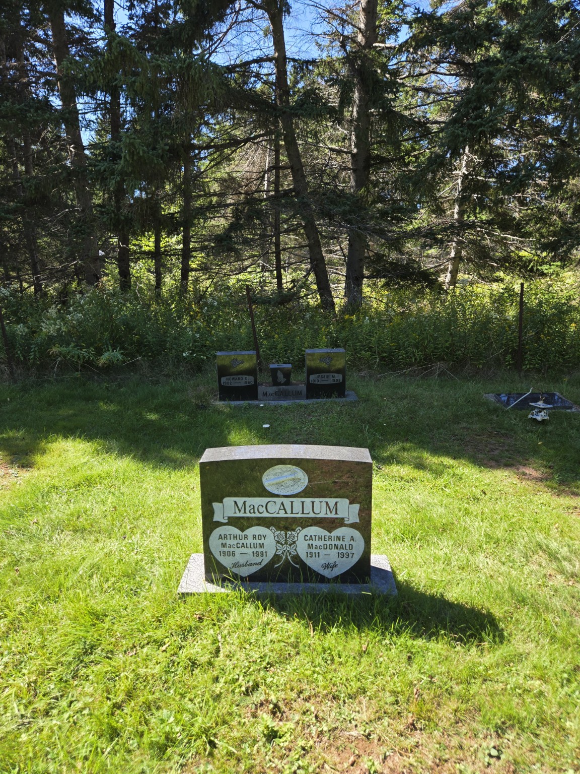 Memorial photograph: Arthur Roy MacCallum & Catherine A. MacDonald. Credit PIHS.