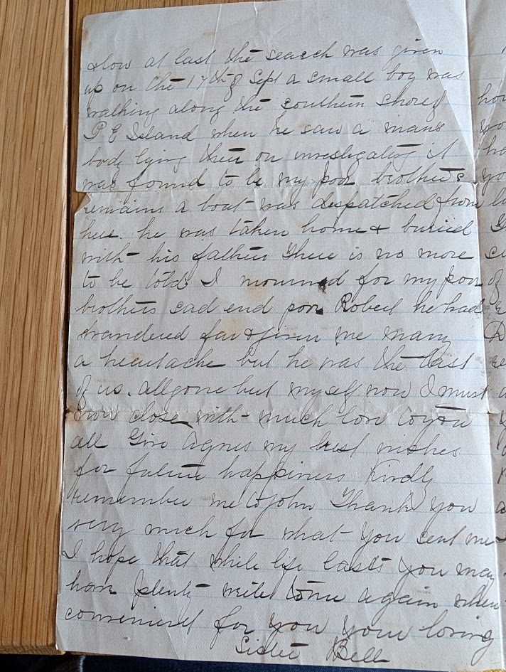 Handwritten page from a February 1894 letter